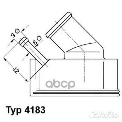 Термостат с прокл. 92C 4183.92D Wahler