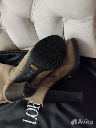 Сапоги итальянские женские замшевые Loriblu