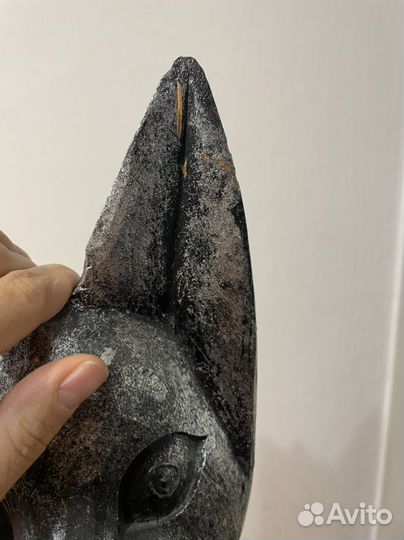 Статуя кошки деревянная