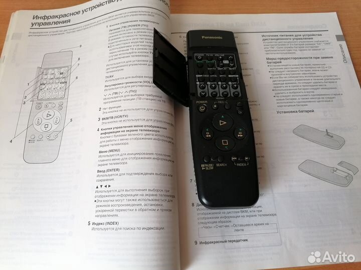 Пульт ду для видеомагнитофона Panasonic NV-SD320