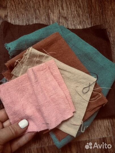 Образцы тканей из крапивы