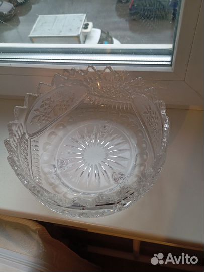 Хрустальный салатник или под фрукты югославский
