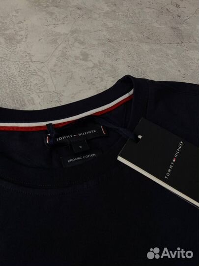 Футболка Tommy Hilfiger 1985 синяя люкс