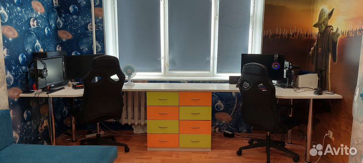 Компьютерный стол для двоих