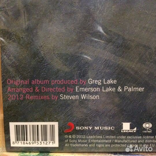 Emerson,Lake&Palmer/ELP,sealed,2Lp,EU,2013