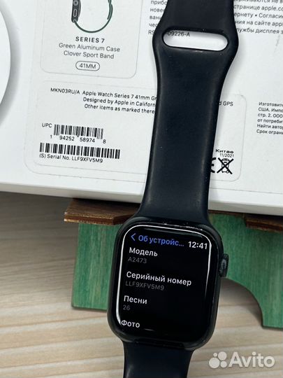 Apple watch 7 41mm зеленые