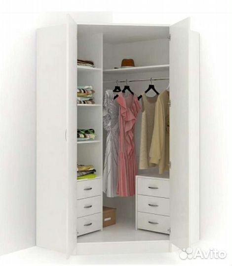 Шкаф угловой распашной Alisa-4