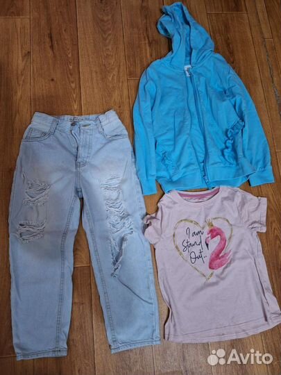 Пакет одежды для девочки 128 рост