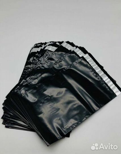 Черные курьерские пакеты 300 х 400 упаковка 100 шт