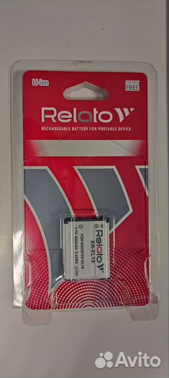 Акб nikon EN-EL19 (аналог EN-EL19) relato Li-Ion