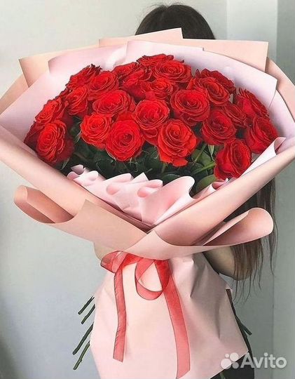 Длинные высокие розы 110 150 160 180 200 см