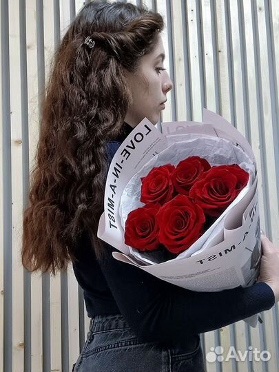 Букет из красных роз