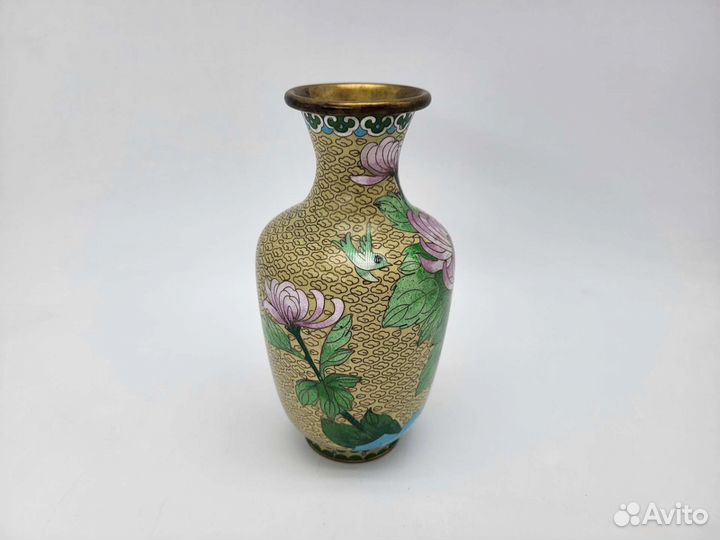 Ваза клуазоне эмаль хризантемы Китай