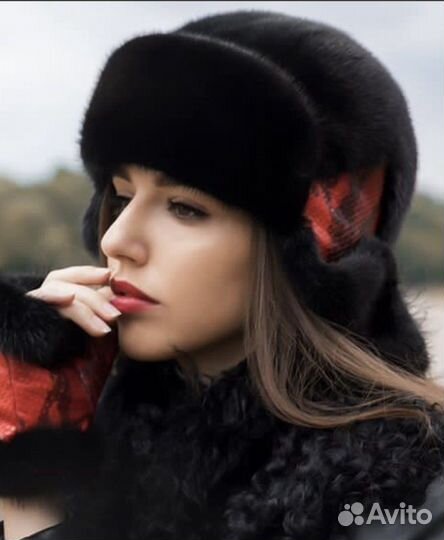 Шапка-ушанка женская