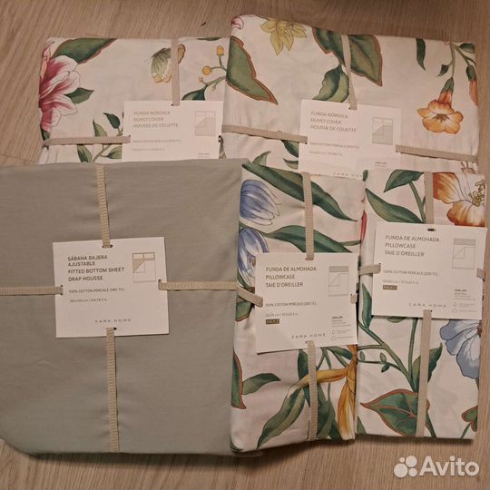 Постельное белье Zara home цветы
