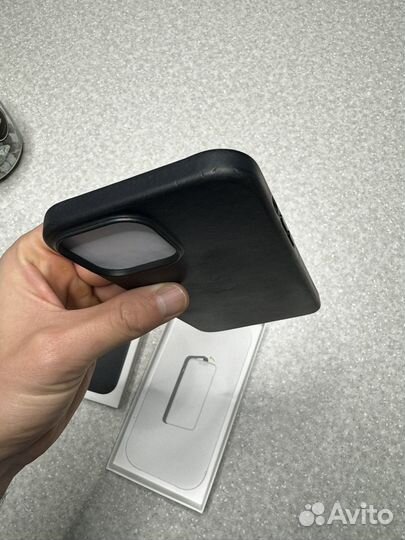 Чехол на iPhone 13 pro max leather case, оригинал
