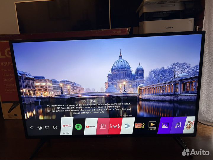 Телевизор LG 4k SMART TV 43 дюйма