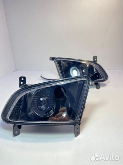 LED линзы в птф Приора 2 100W