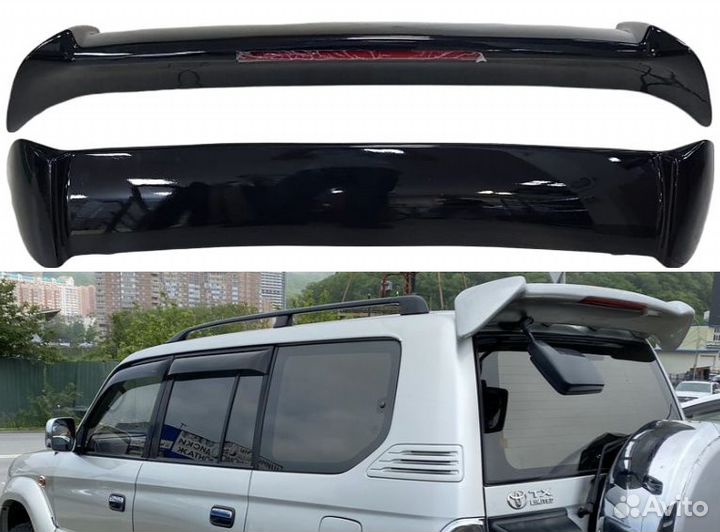 Спойлер toyota land cruiser prado 90 1996-2002/ ст