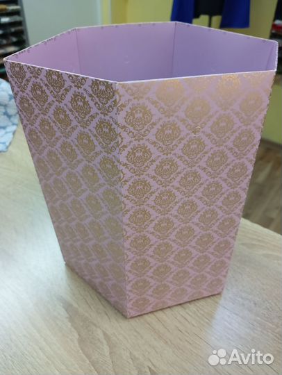 Коробка шестигранник для букета или подарка