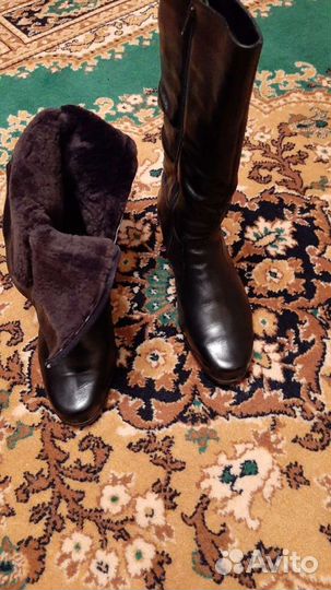 Сапоги финские новые, 41 размер, натуральный мех и