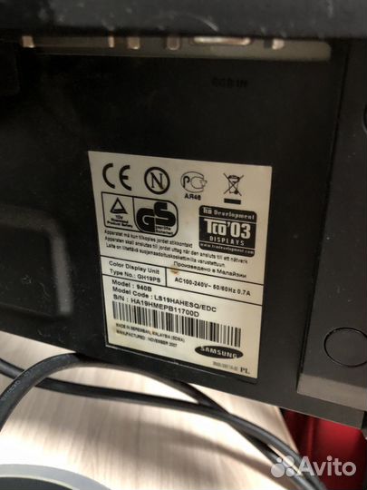 Монитор Samsung syncmaster940b