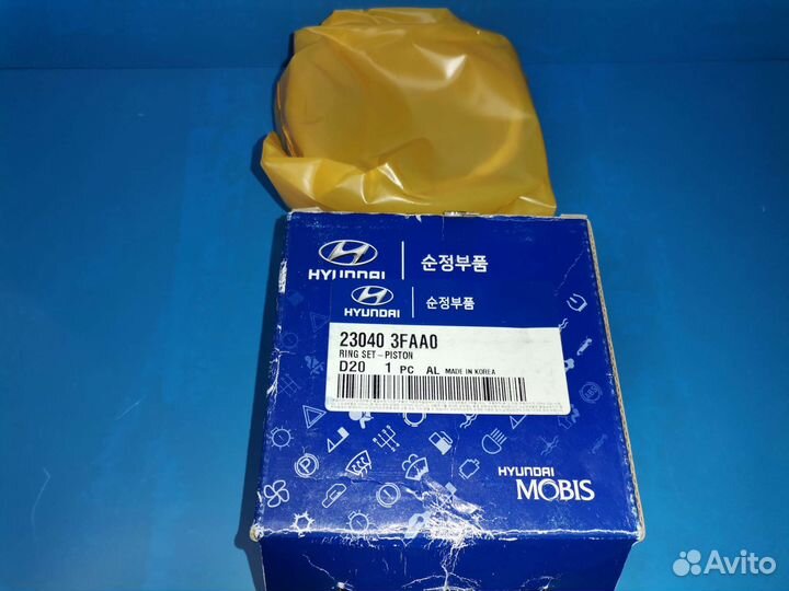 Кольца поршневые STD hyundai/KIA 23040-3FAA0