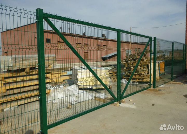 Забор металлический работа по договору под ключ