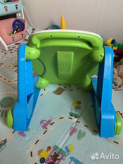 2в1 Ходунки каталка + развивающий столик