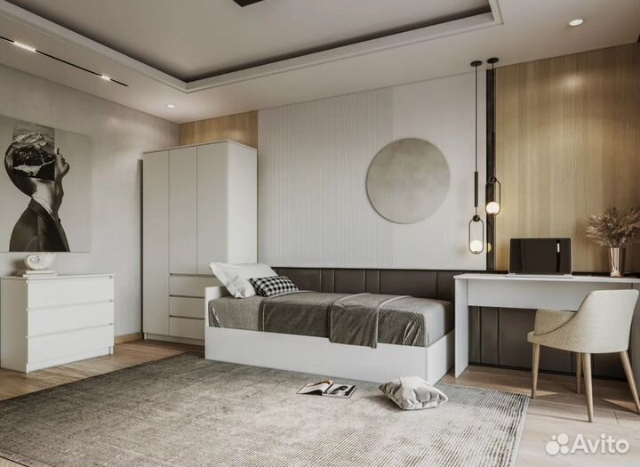 Тумба- Антресоль Охта 900.1 Дуб вотан/белый