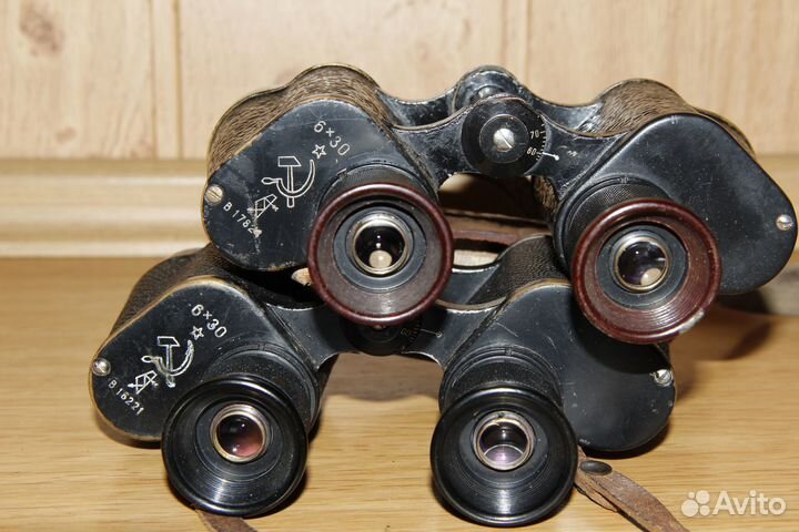 6х30 Бинокли Армейские 6х30 №16221 и №17824 - Ркка