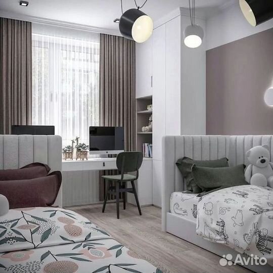 Детская рабочая зона у окна