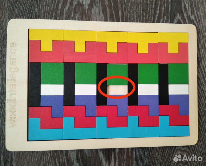 Пазл деревянный игрушка Танграм