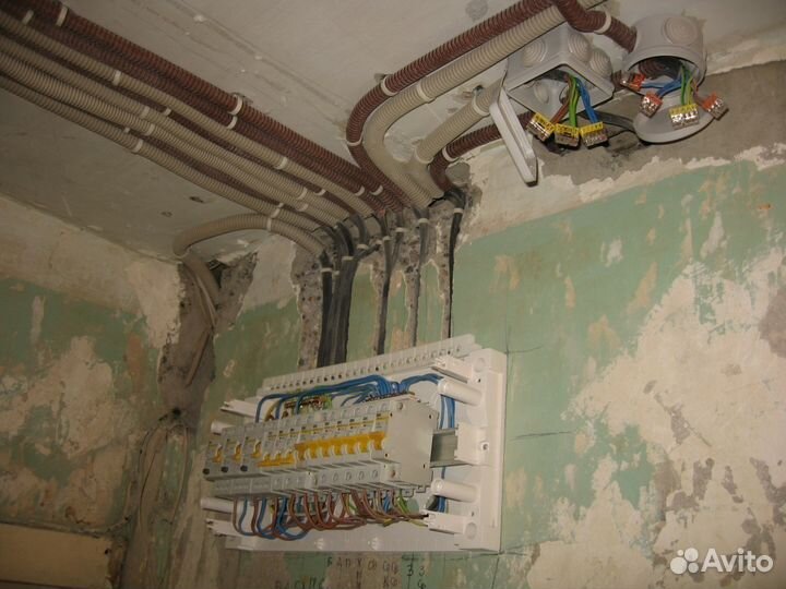 Электромонтаж в квартирах и домах, любой сложности