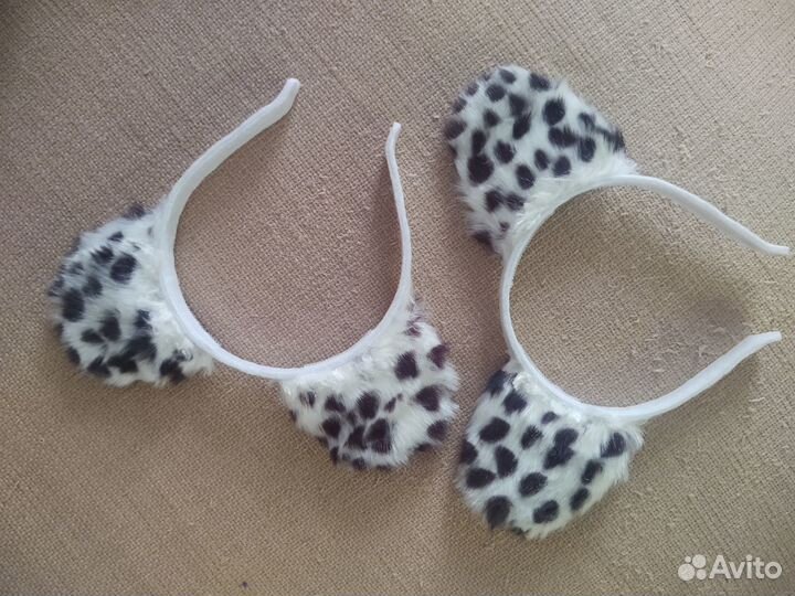 Ушки снежный барс ободок