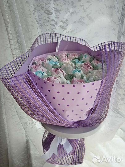 Букет зефирных роз