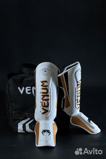 Защита голени и стопы Venum White