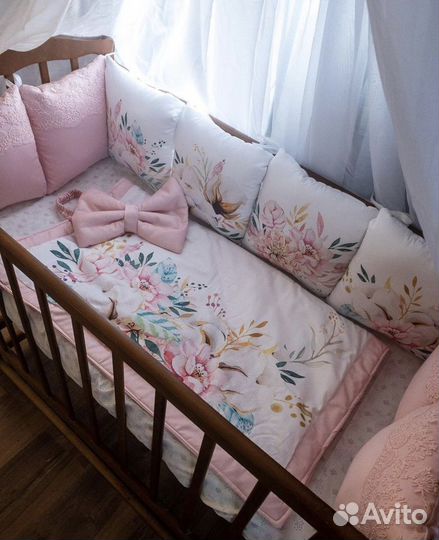 Бортики, кокон, конверт Простынь на заказ