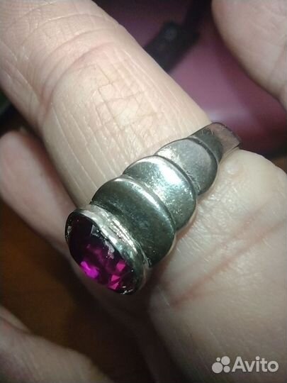 Перстень кольцо корунд СССР винтаж