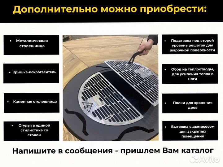 Гриль барбекю стол очаг для кафе