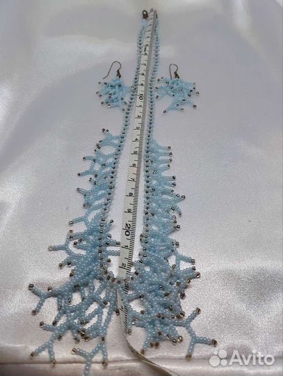 Колье,ожерелье,воротник из бисера