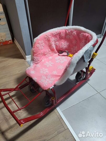 Детские санки с колесами