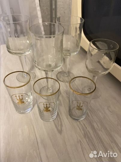 Фужеры бокалы рюмки