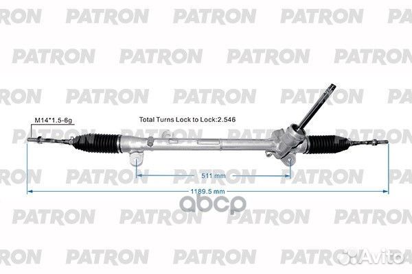 Рейка рулевая mazda CX-5 2018- PSG1045 patron