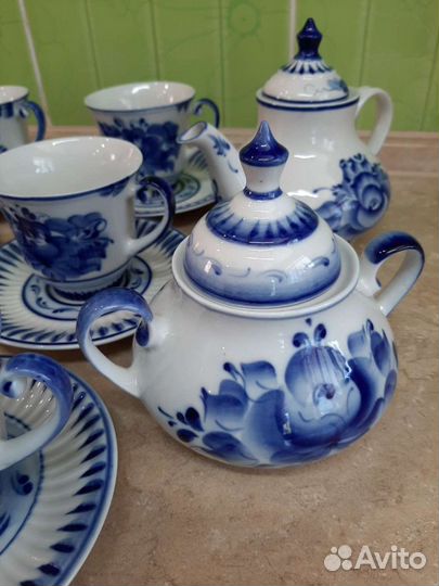 Сервиз. Гжель