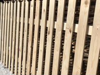 Штакетник деревянный, забор