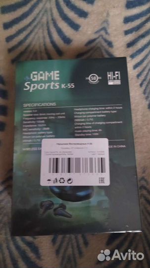 Беспроводные спорт наушники А6, К-55 и другие