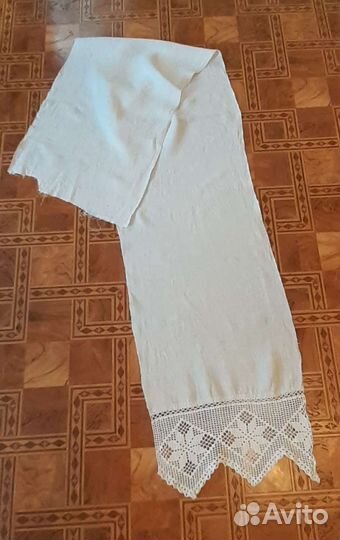 Полотенце,домотканный лен,неполное