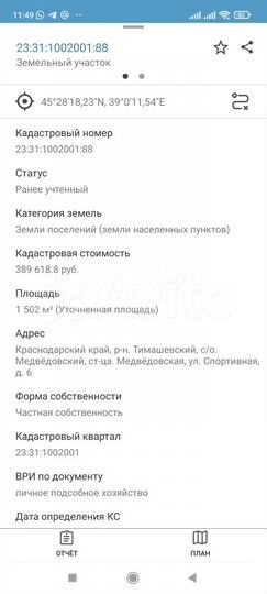 Участок 15 сот. (ИЖС)