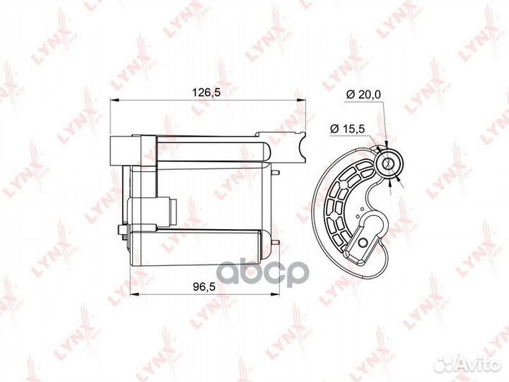 Фильтр топливный LF995M lynxauto